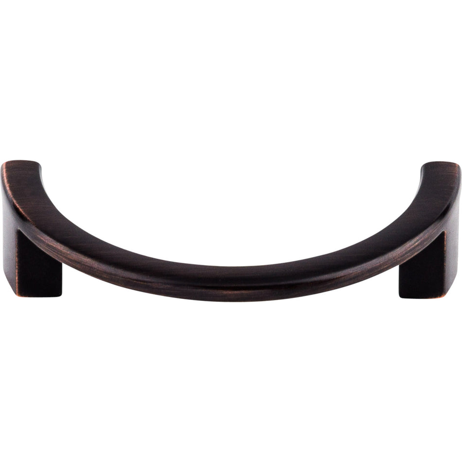 Top Knobs TK53TB: 3-1/2" cc Sanctuary Half Circle Cabinet Pull - Tuscan Bronze