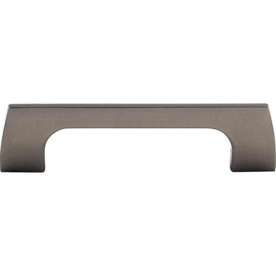 Top Knobs TK543AG: 3-3/4" cc Holland Rectangular Bar Cabinet Pull - Ash Gray