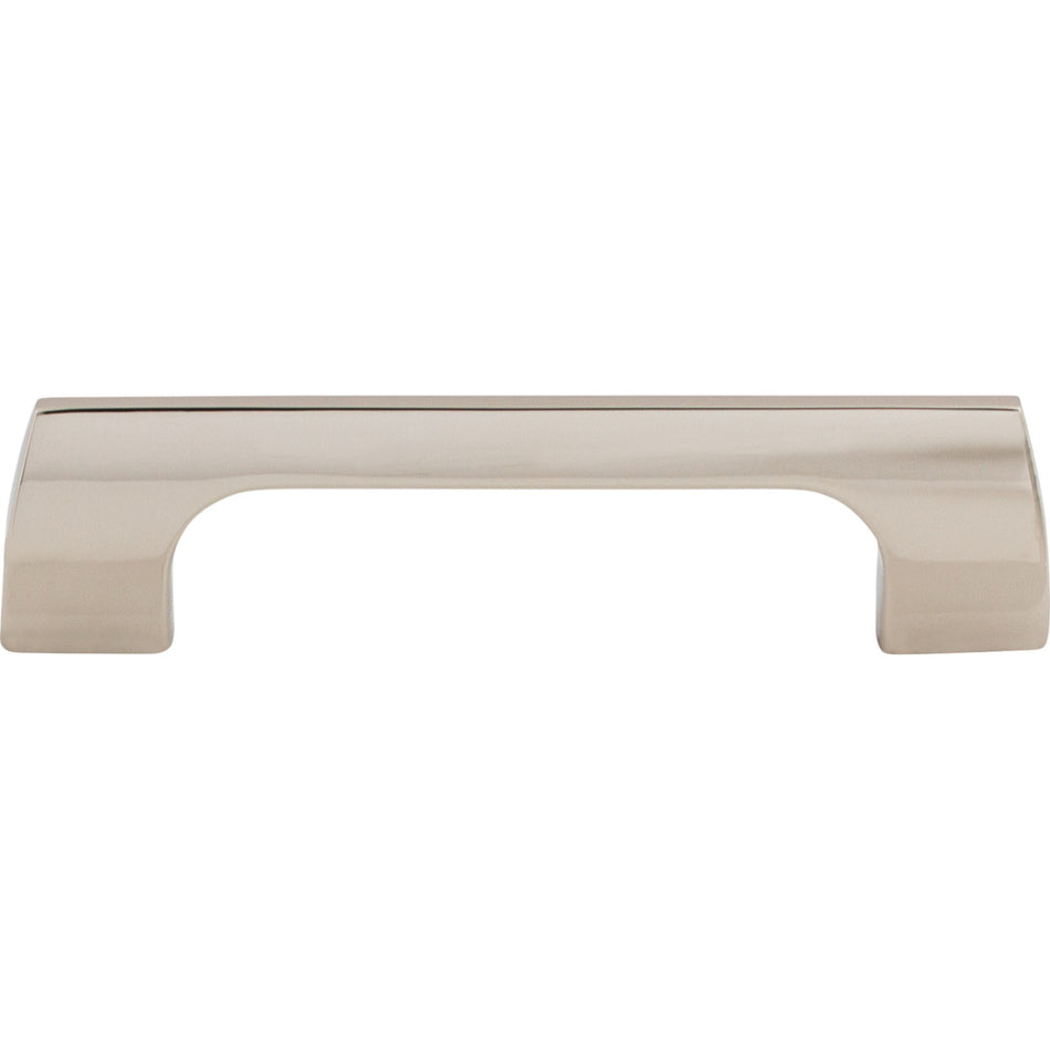 Top Knobs TK543PN: 3-3/4" cc Holland Rectangular Bar Cabinet Pull - Polished Nickel