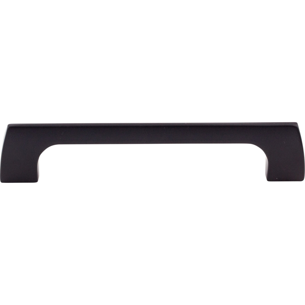 Top Knobs TK544BLK: 5-1/16" cc Holland Rectangular Bar Cabinet Pull - Flat Black