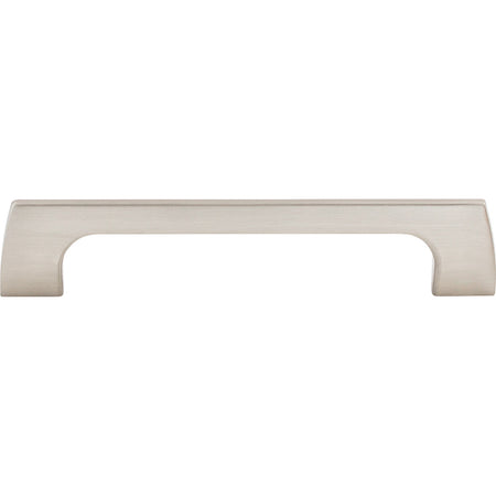 Top Knobs TK544BSN: 5-1/16" cc Holland Rectangular Bar Cabinet Pull - Brushed Satin Nickel