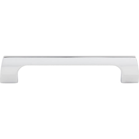 Top Knobs TK544PC: 5-1/16" cc Holland Rectangular Bar Cabinet Pull - Polished Chrome