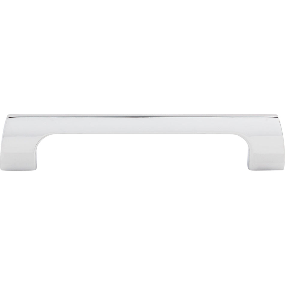 Top Knobs TK544PC: 5-1/16" cc Holland Rectangular Bar Cabinet Pull - Polished Chrome