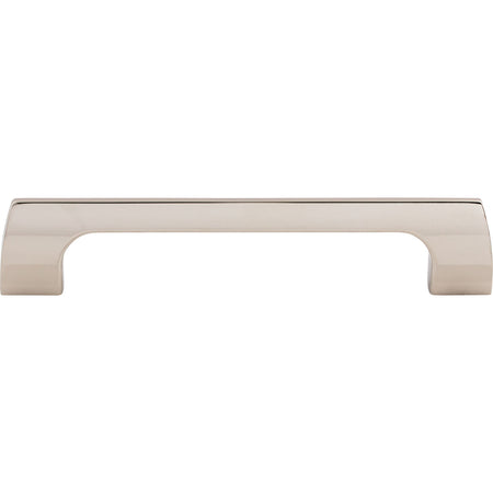 Top Knobs TK544PN: 5-1/16" cc Holland Rectangular Bar Cabinet Pull - Polished Nickel