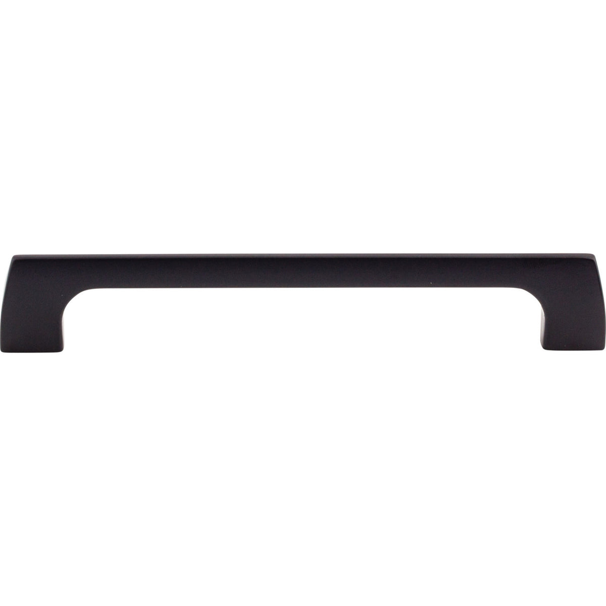 Top Knobs TK545BLK: 6-5/16" cc Holland Rectangular Bar Cabinet Pull - Flat Black