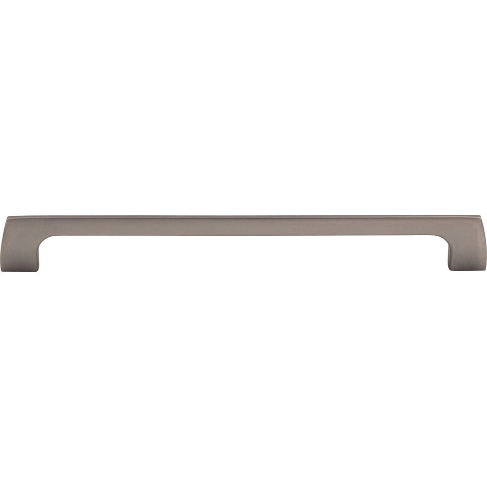 Top Knobs TK546AG: 9" cc Holland Rectangular Bar Cabinet Pull - Ash Gray