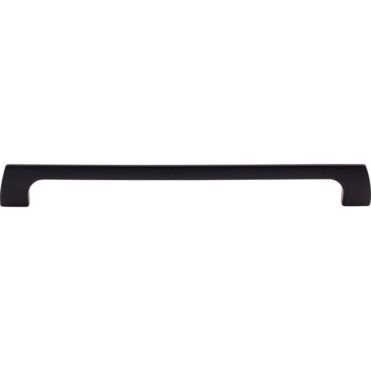 Top Knobs TK546BLK: 9" cc Holland Rectangular Bar Cabinet Pull - Flat Black