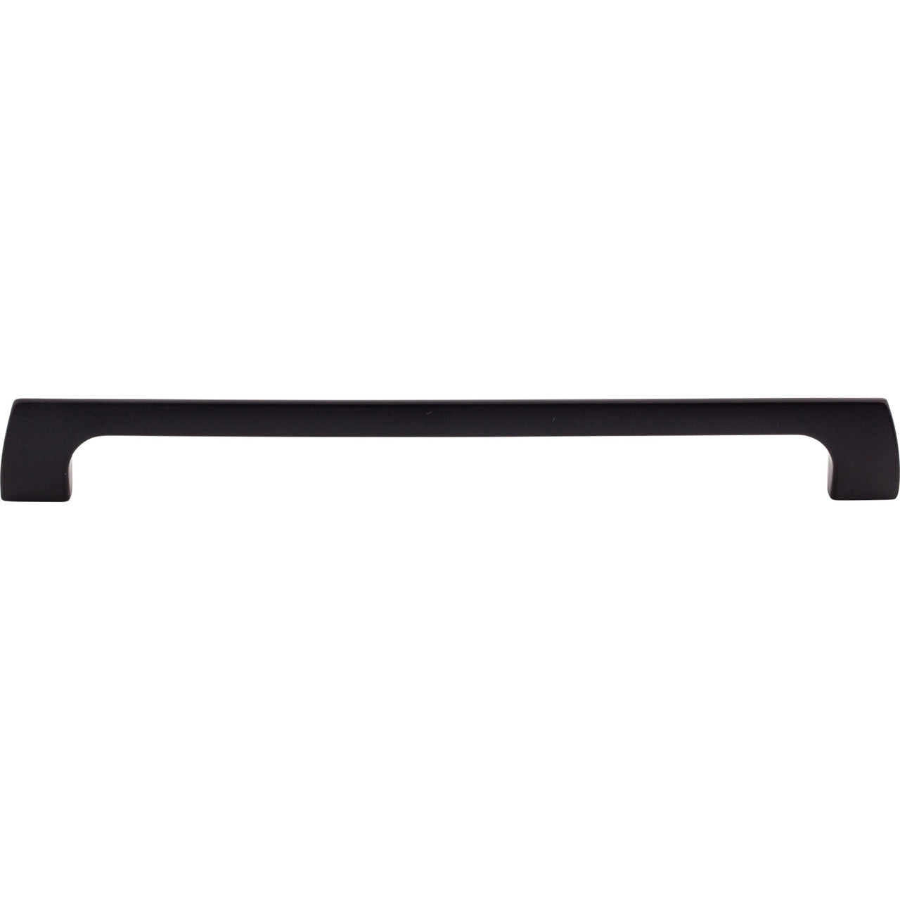 Top Knobs TK546BLK: 9" cc Holland Rectangular Bar Cabinet Pull - Flat Black