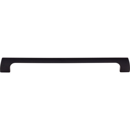 Top Knobs TK546BLK: 9" cc Holland Rectangular Bar Cabinet Pull - Flat Black