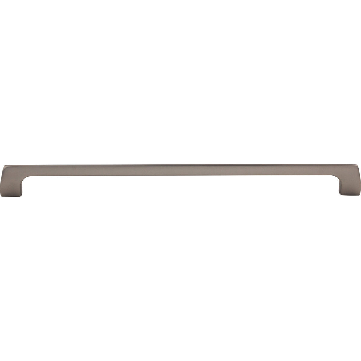 Top Knobs TK547AG: 12" cc Holland Rectangular Bar Cabinet Pull - Ash Gray