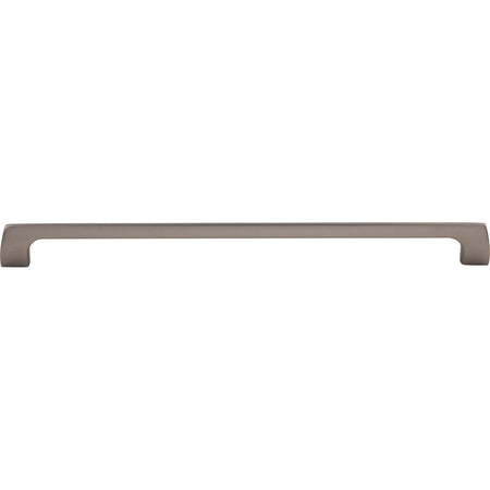 Top Knobs TK547AG: 12" cc Holland Rectangular Bar Cabinet Pull - Ash Gray