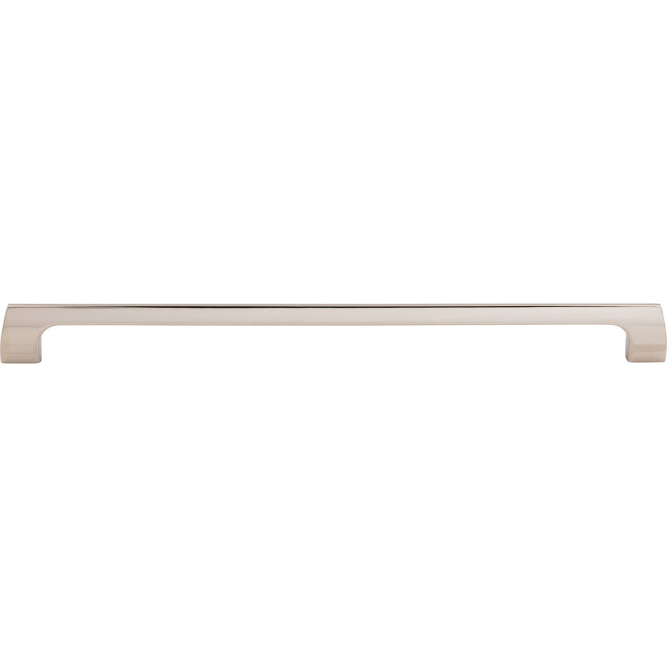 Top Knobs TK547PN: 12" cc Holland Rectangular Bar Cabinet Pull - Polished Nickel