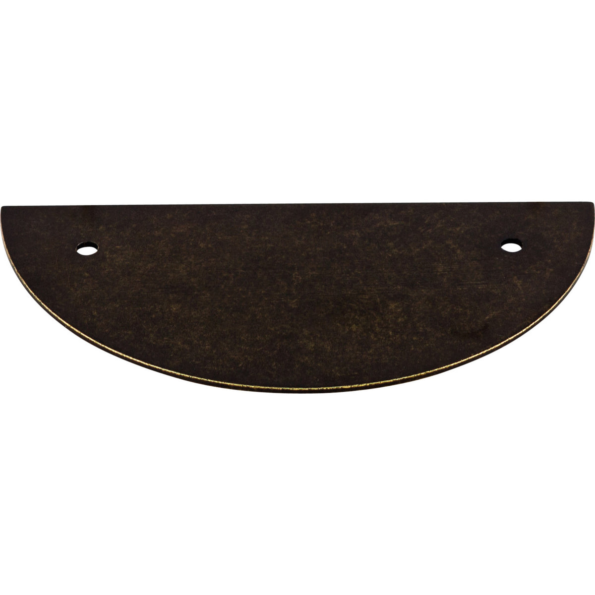 Top Knobs TK54GBZ: 3-1/2" cc Sanctuary Half Circle Backplate - German Bronze