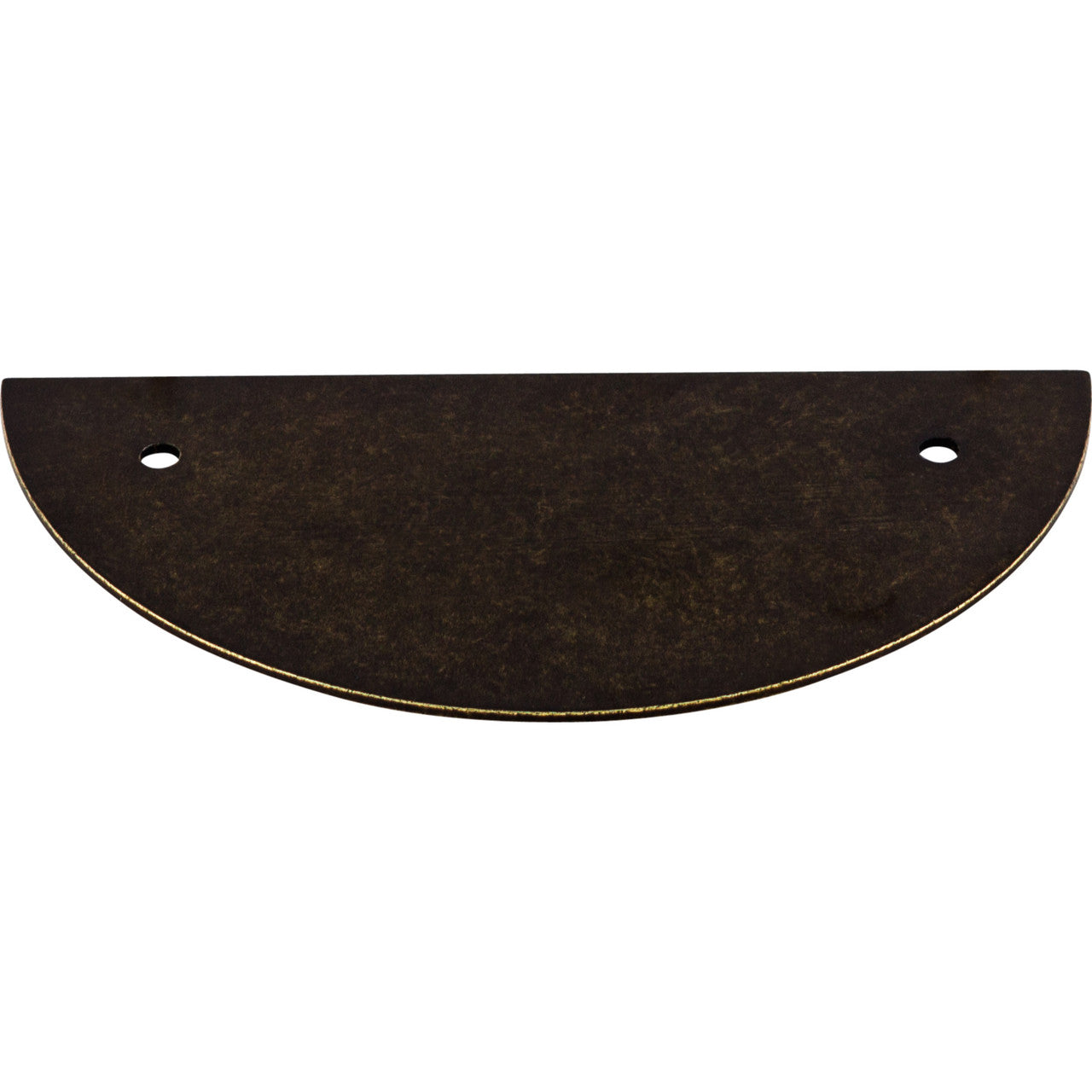 Top Knobs TK54GBZ: 3-1/2" cc Sanctuary Half Circle Backplate - German Bronze