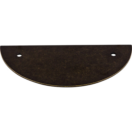 Top Knobs TK54GBZ: 3-1/2" cc Sanctuary Half Circle Backplate - German Bronze