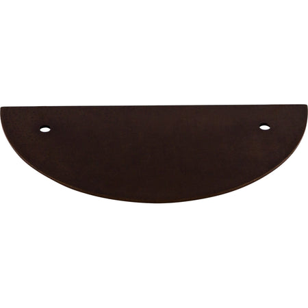 Top Knobs TK54ORB: 3-1/2" cc Sanctuary Half Circle Backplate - Oil Rubbed Bronze