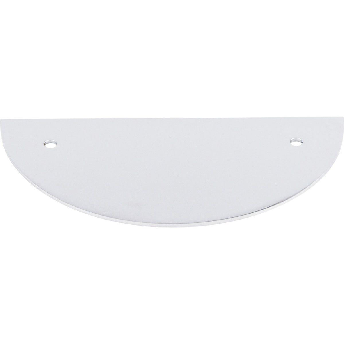 Top Knobs TK54PC: 3-1/2" cc Sanctuary Half Circle Backplate - Polished Chrome