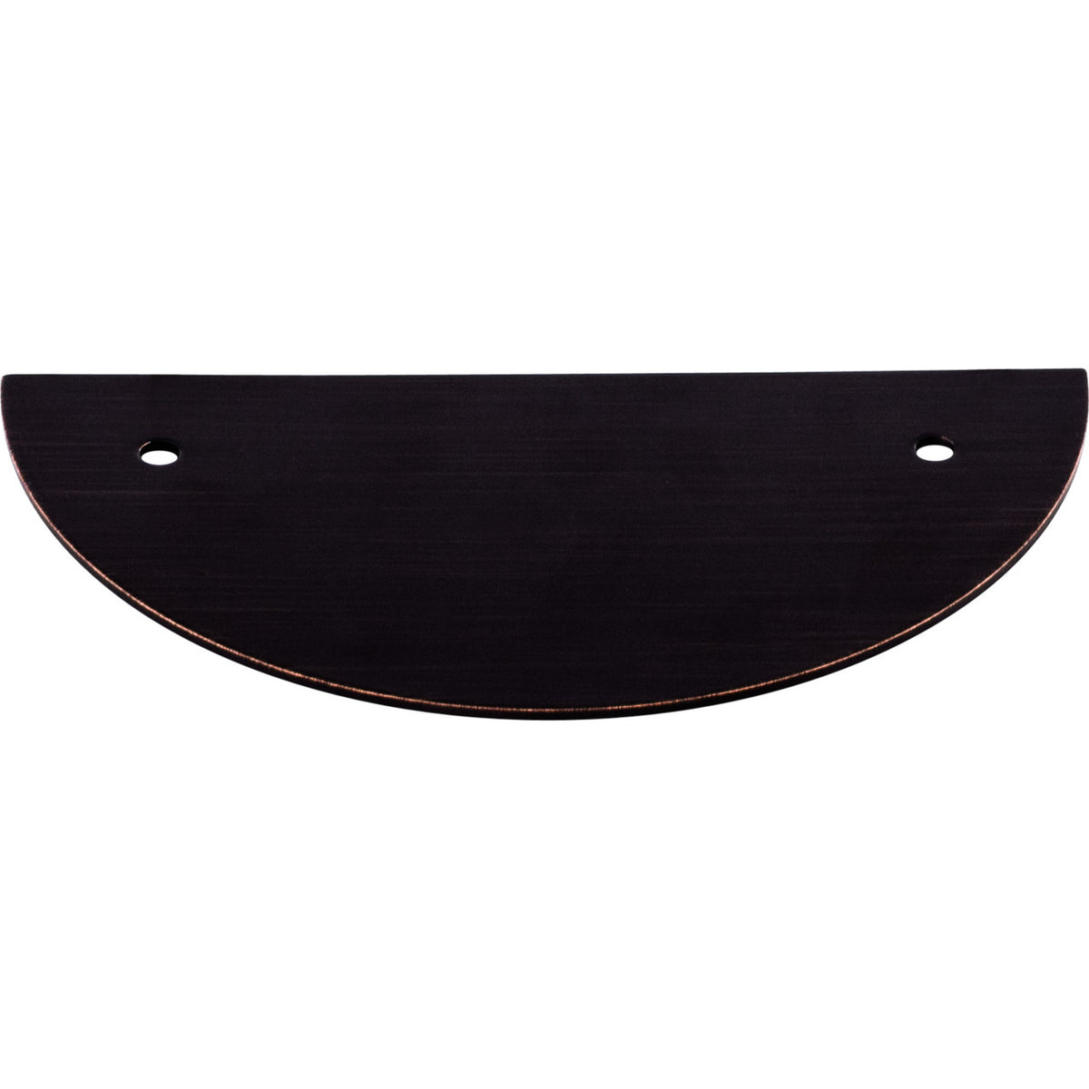 Top Knobs TK54TB: 3-1/2" cc Sanctuary Half Circle Backplate - Tuscan Bronze