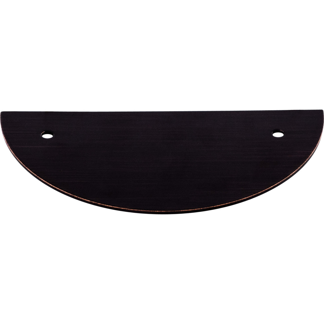 Top Knobs TK54TB: 3-1/2" cc Sanctuary Half Circle Backplate - Tuscan Bronze
