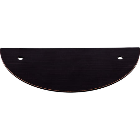 Top Knobs TK54TB: 3-1/2" cc Sanctuary Half Circle Backplate - Tuscan Bronze