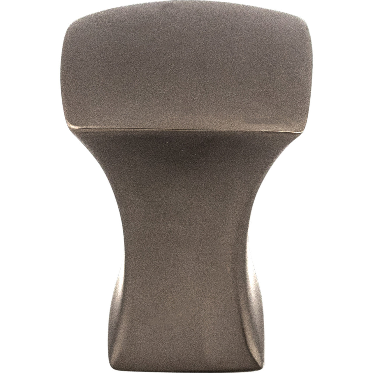 Top Knobs TK550AG: 3/4" Glacier Square Cabinet Knob - Ash Gray