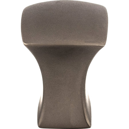 Top Knobs TK550AG: 3/4" Glacier Square Cabinet Knob - Ash Gray