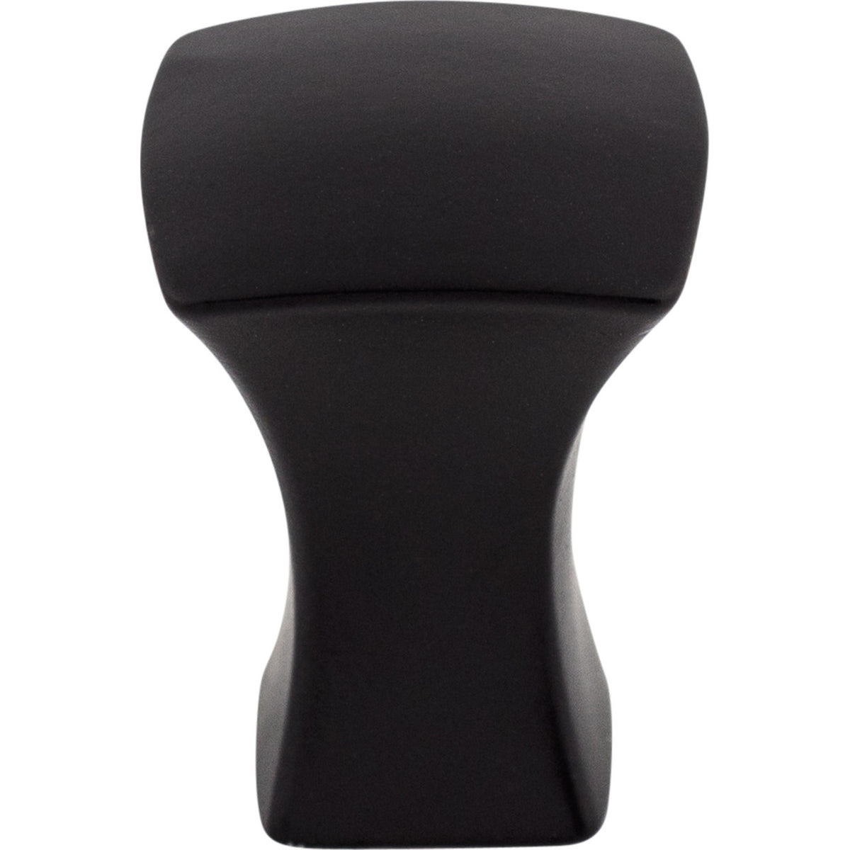 Top Knobs TK550BLK: 3/4" Glacier Square Cabinet Knob - Flat Black