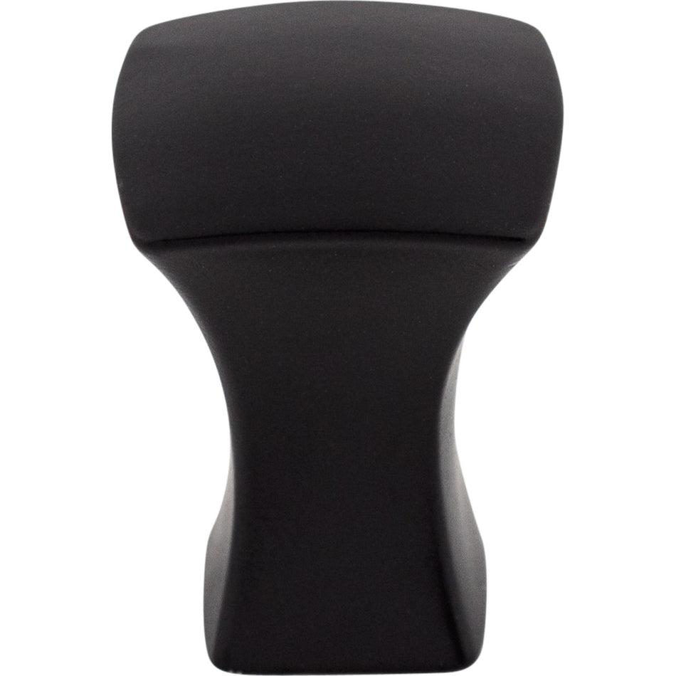 Top Knobs TK550BLK: 3/4" Glacier Square Cabinet Knob - Flat Black