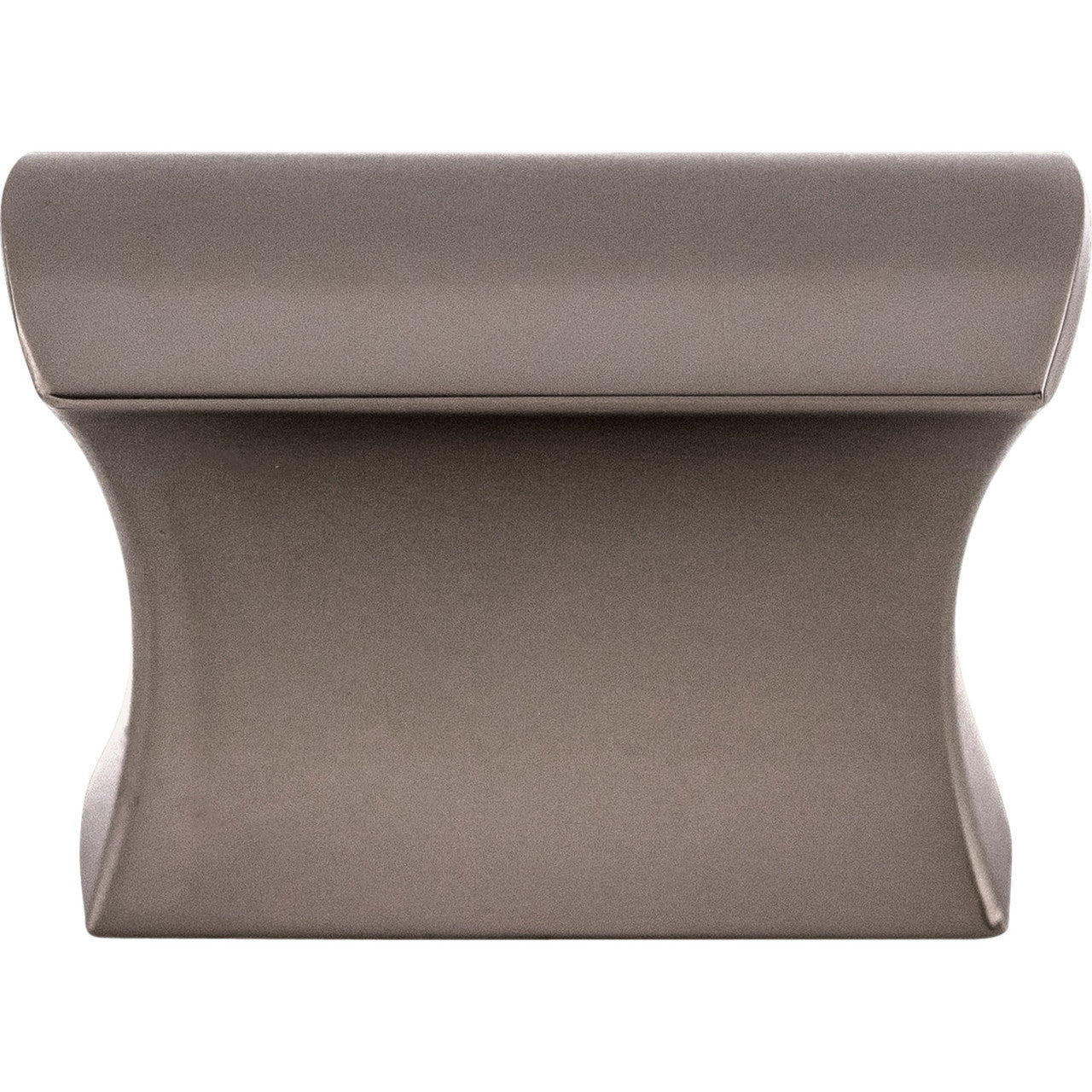 Top Knobs TK551AG: 5/8" Glacier Square Cabinet Knob - Ash Gray