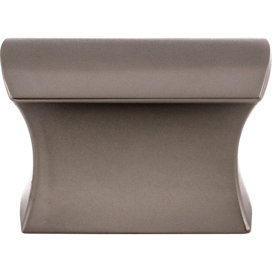 Top Knobs TK551AG: 5/8" Glacier Square Cabinet Knob - Ash Gray