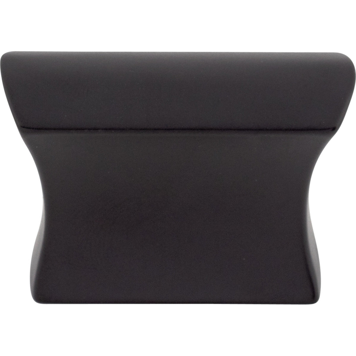Top Knobs TK551BLK: 5/8" Glacier Square Cabinet Knob - Flat Black