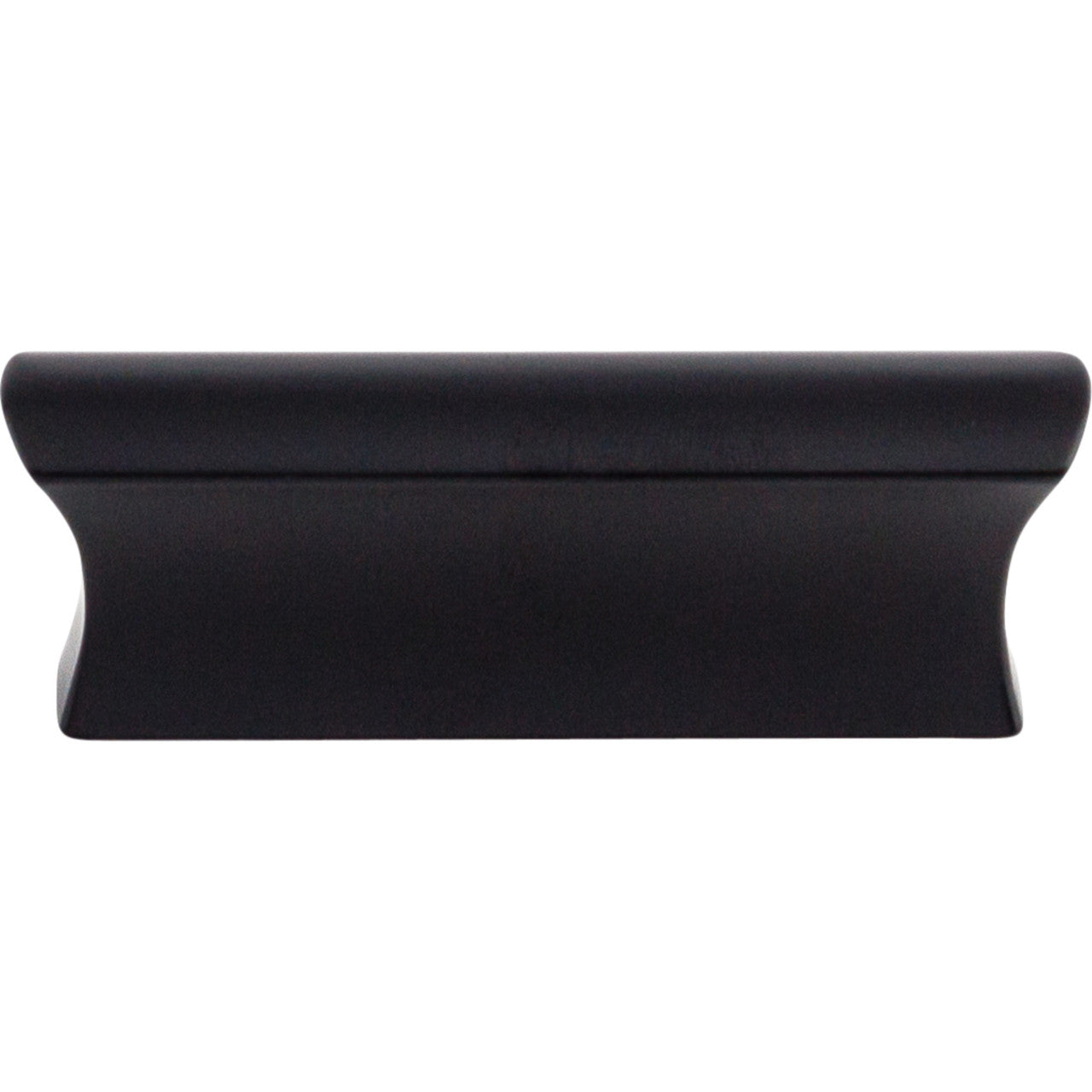 Top Knobs TK552BLK: 2" cc Glacier Tab Cabinet Pull - Flat Black