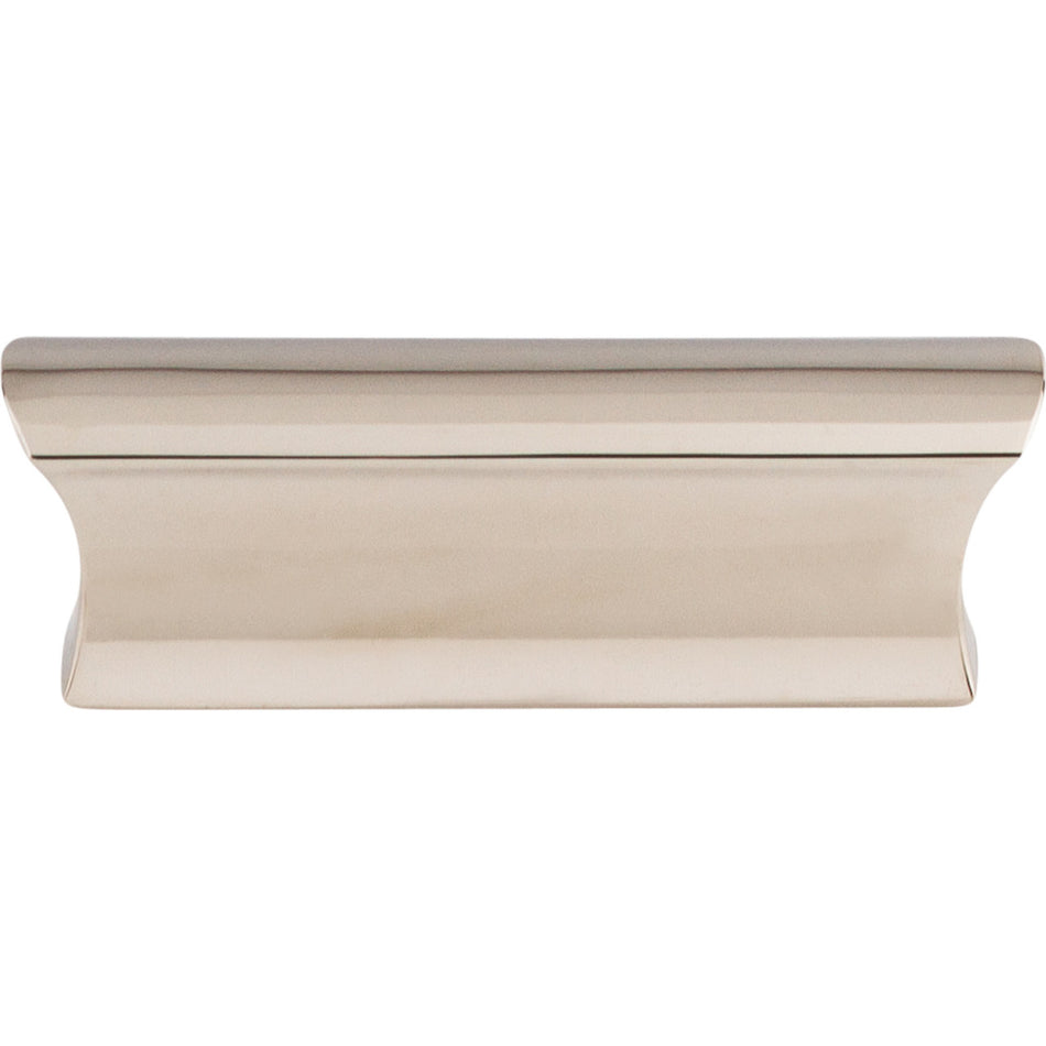 Top Knobs TK552PN: 2" cc Glacier Tab Cabinet Pull - Polished Nickel