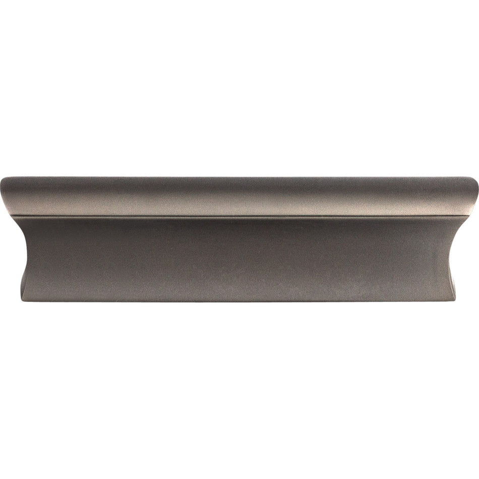 Top Knobs TK553AG: 3" cc Glacier Tab Cabinet Pull - Ash Gray