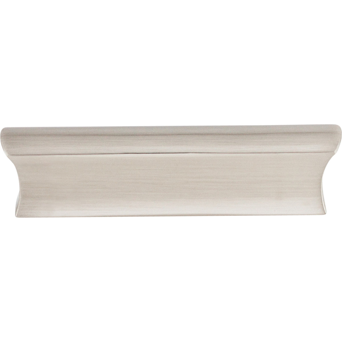 Top Knobs TK553BSN: 3" cc Glacier Tab Cabinet Pull - Brushed Satin Nickel