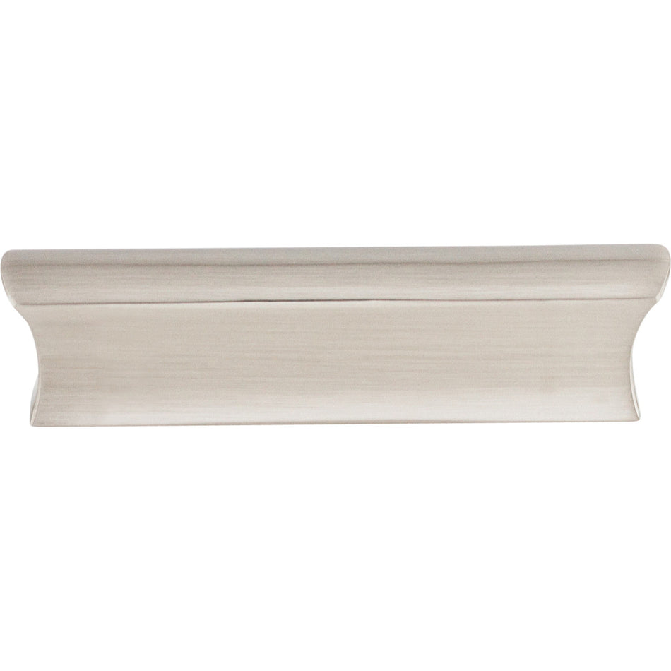 Top Knobs TK553BSN: 3" cc Glacier Tab Cabinet Pull - Brushed Satin Nickel