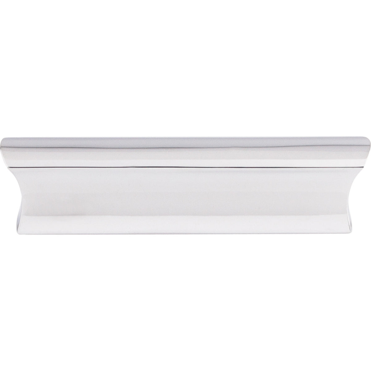 Top Knobs TK553PC: 3" cc Glacier Tab Cabinet Pull - Polished Chrome