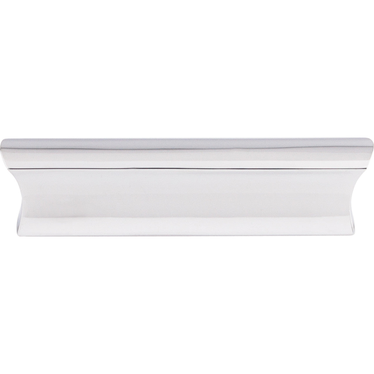 Top Knobs TK553PC: 3" cc Glacier Tab Cabinet Pull - Polished Chrome