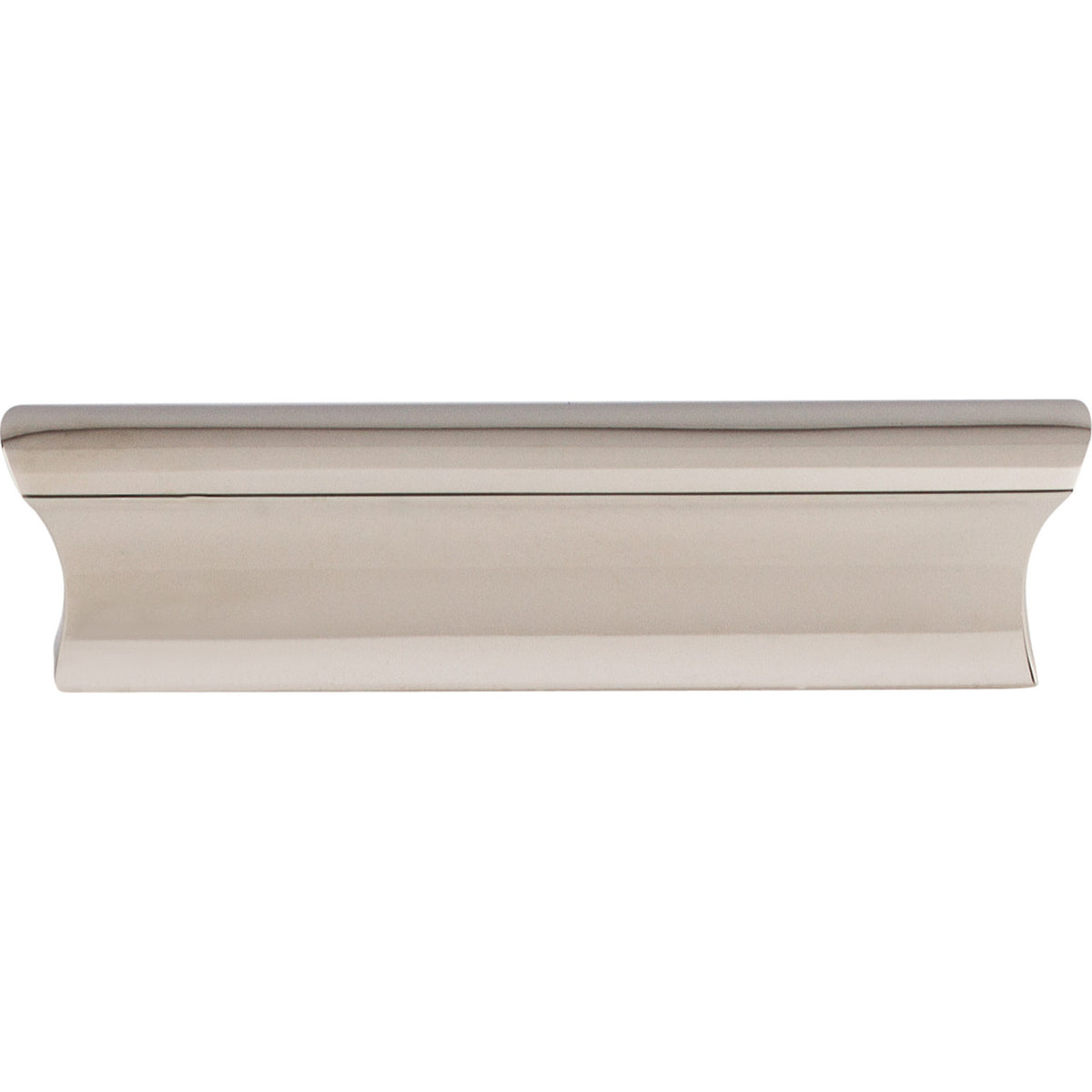 Top Knobs TK553PN: 3" cc Glacier Tab Cabinet Pull - Polished Nickel