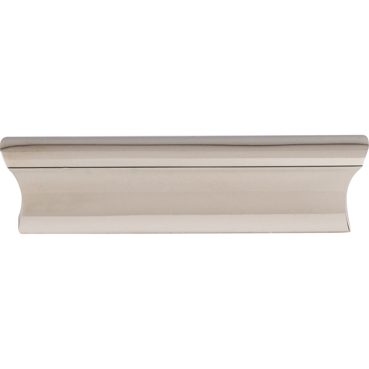 Top Knobs TK553PN: 3" cc Glacier Tab Cabinet Pull - Polished Nickel