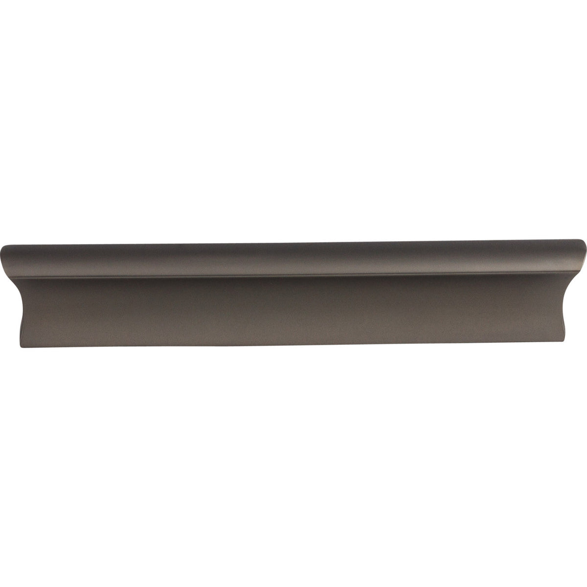 Top Knobs TK554AG: 5" cc Glacier Tab Cabinet Pull - Ash Gray