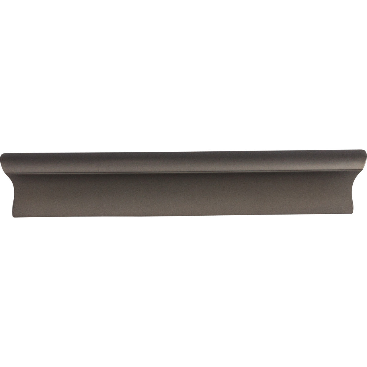 Top Knobs TK554AG: 5" cc Glacier Tab Cabinet Pull - Ash Gray