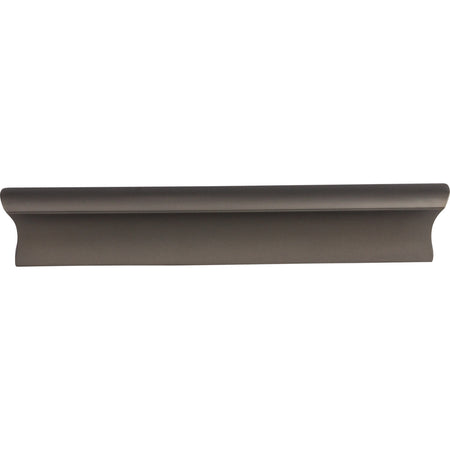 Top Knobs TK554AG: 5" cc Glacier Tab Cabinet Pull - Ash Gray