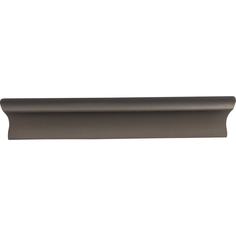 Top Knobs TK554AG: 5" cc Glacier Tab Cabinet Pull - Ash Gray