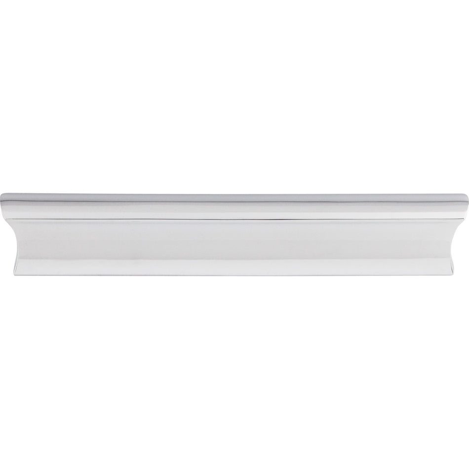 Top Knobs TK554PC: 5" cc Glacier Tab Cabinet Pull - Polished Chrome