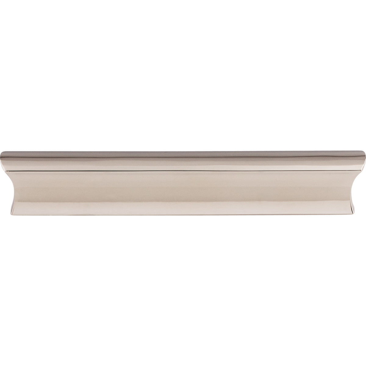 Top Knobs TK554PN: 5" cc Glacier Tab Cabinet Pull - Polished Nickel
