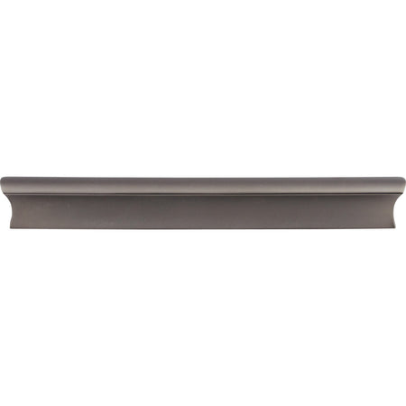 Top Knobs TK555AG: 6" cc Glacier Euro Bar Cabinet Pull - Ash Gray