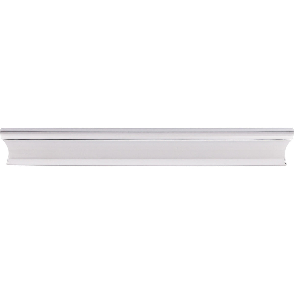 Top Knobs TK555PC: 6" cc Glacier Euro Bar Cabinet Pull - Polished Chrome