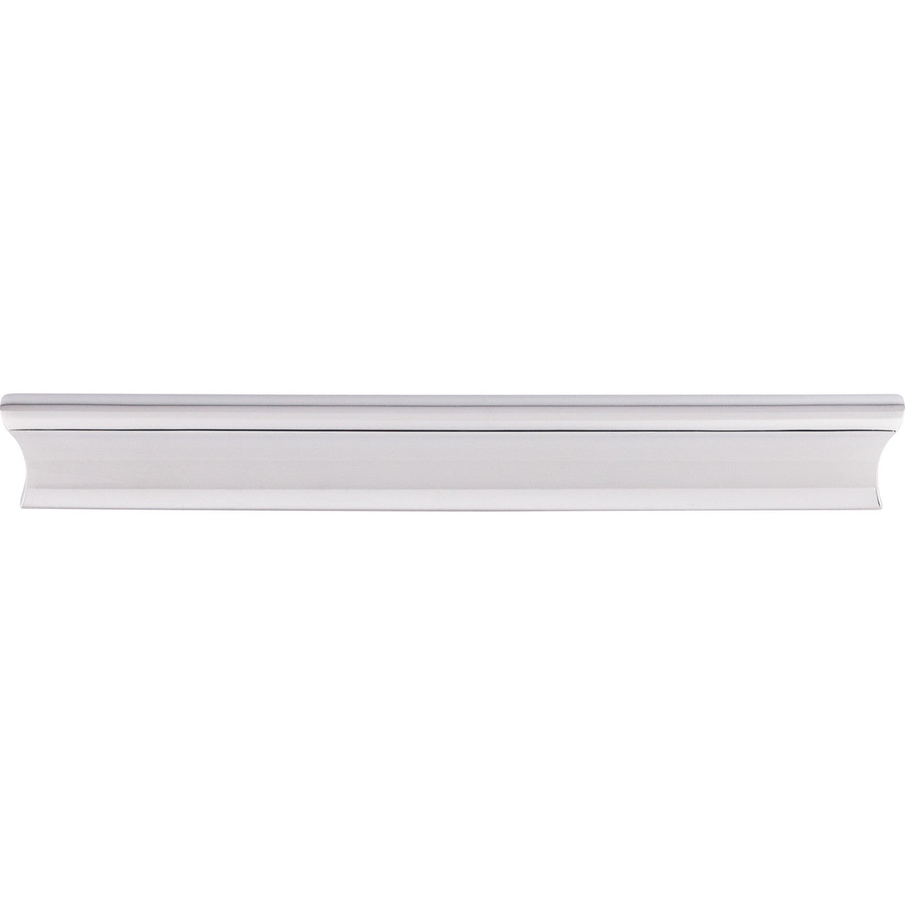 Top Knobs TK555PC: 6" cc Glacier Euro Bar Cabinet Pull - Polished Chrome