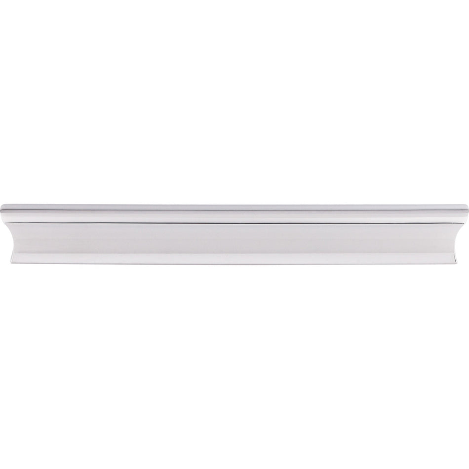 Top Knobs TK555PC: 6" cc Glacier Euro Bar Cabinet Pull - Polished Chrome